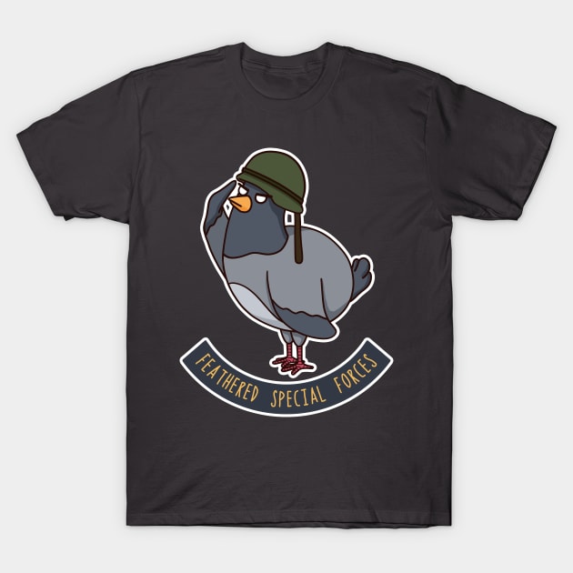 Cute pigeon in helmet T-Shirt by DmitryD